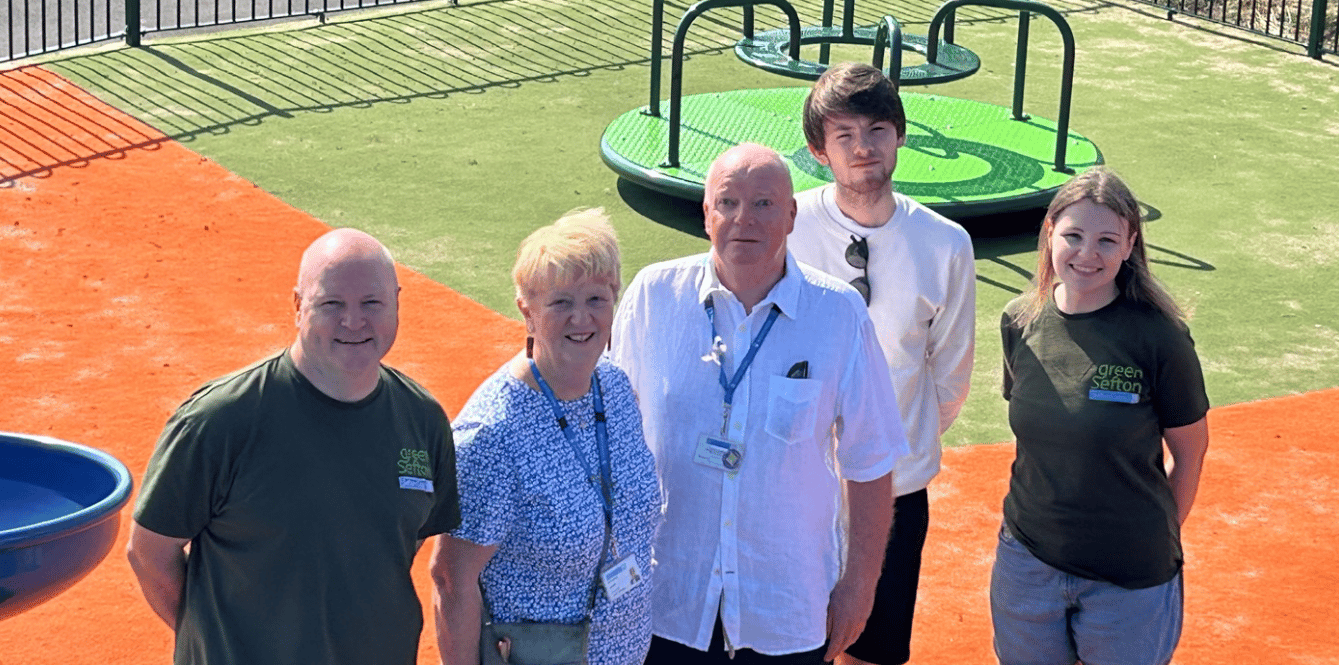 Popular Formby park play area revitalised, paid for by house builders.