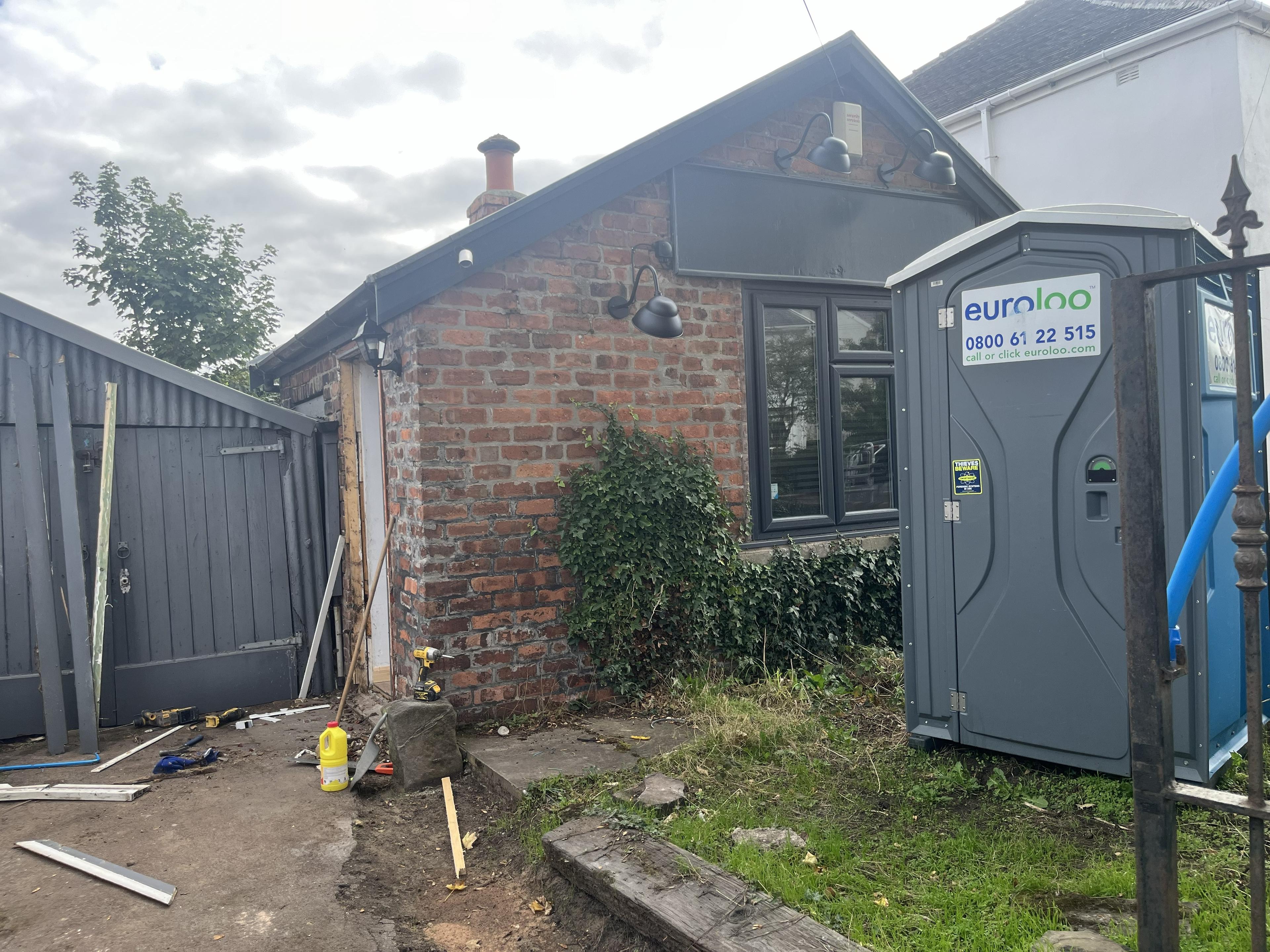 The former cobblers on Foster Road, Formby: a small single-storey shop unit being brought back into use