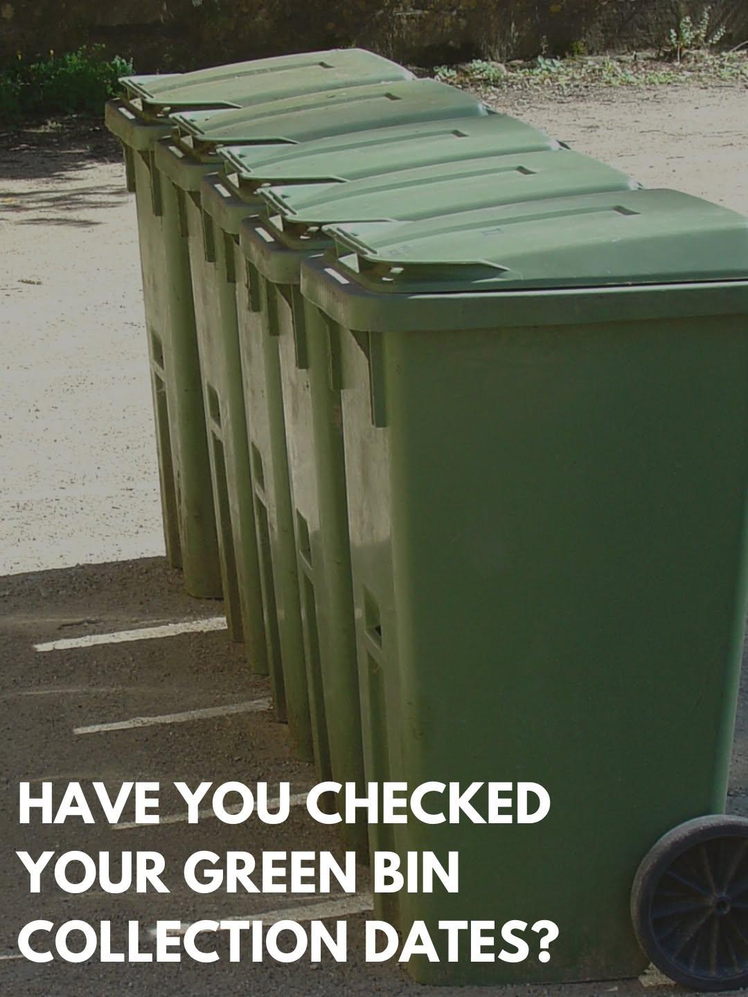 Last garden waste collection date until spring.
